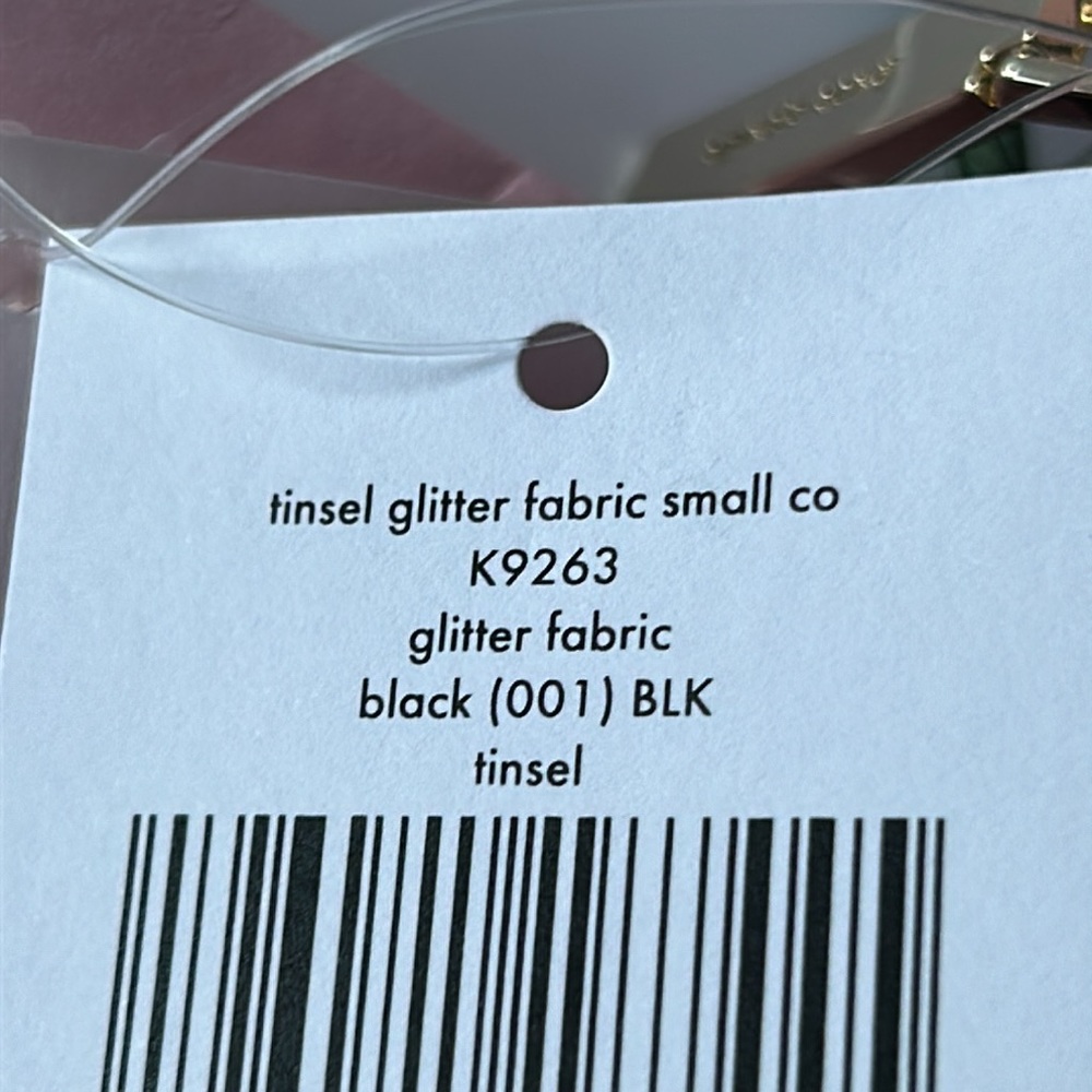 Kate Spade Tinsel Glitter Black Cosmetic Bag New With Tags - Picture 9 of 12